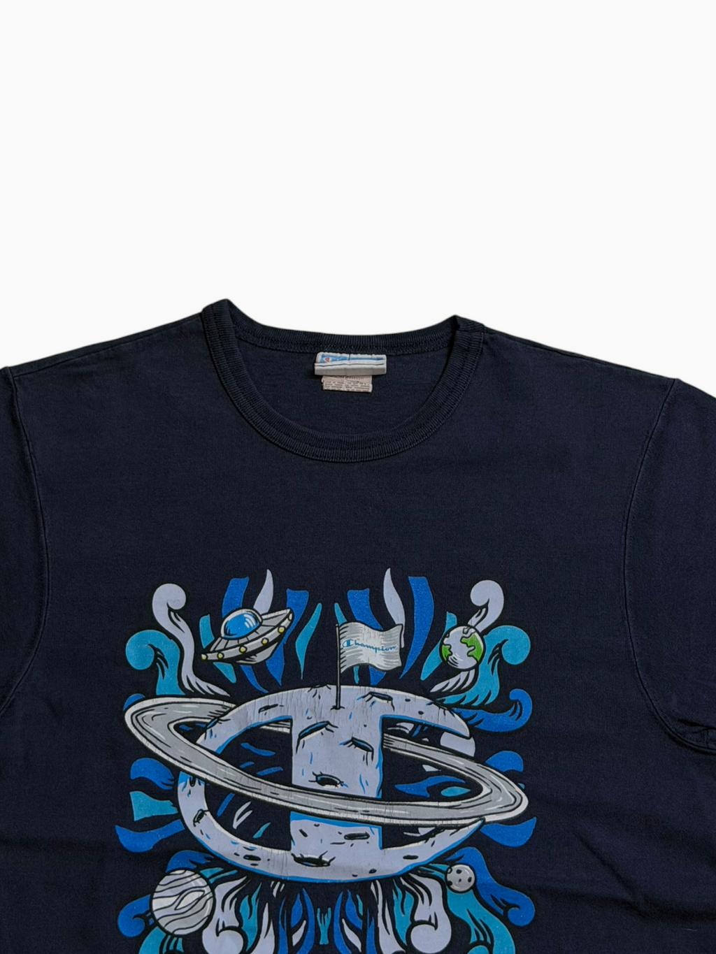 Navy Blue Champion graphic t-shirt